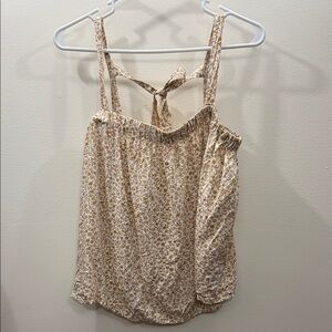 Old Navy Cream Floral Tank Top